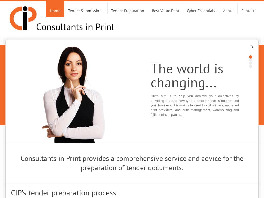 Consultants in Print Website Design