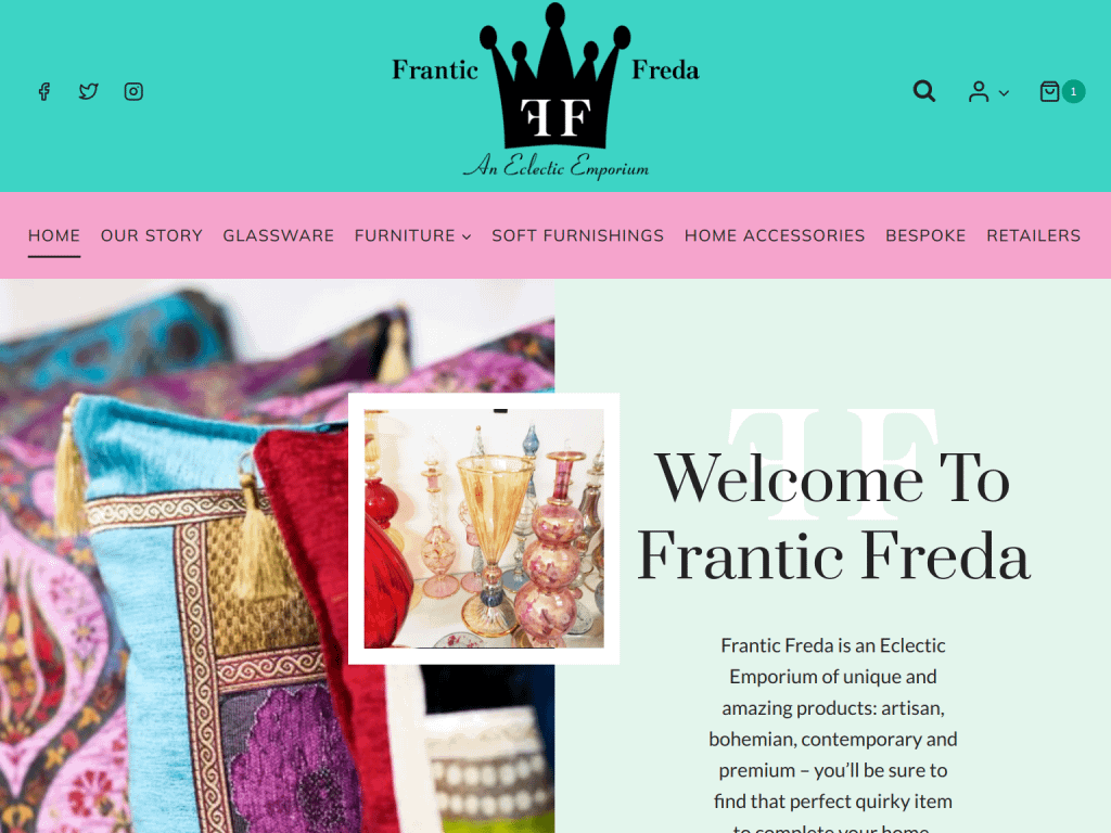 Frantic Freda Website Design