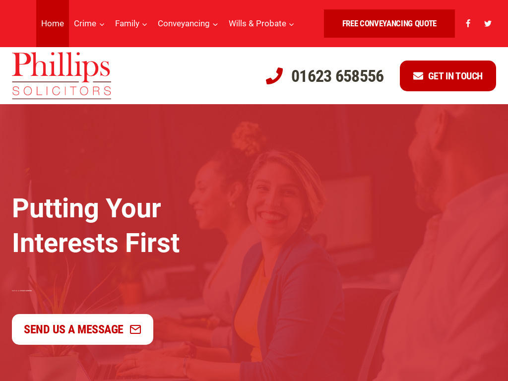 Phillips Solicitors Website Design