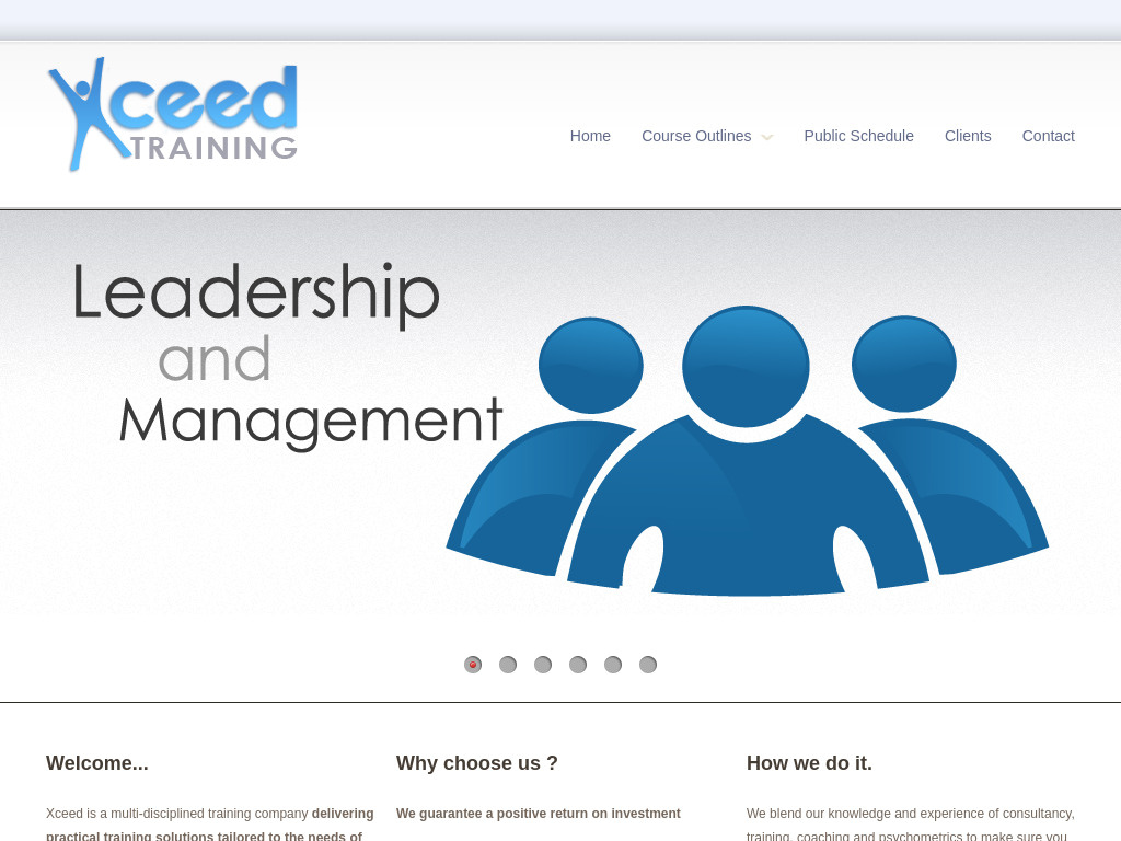 Xceed Training Website Design