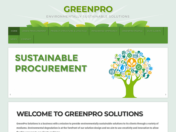 Greenpro Website Design